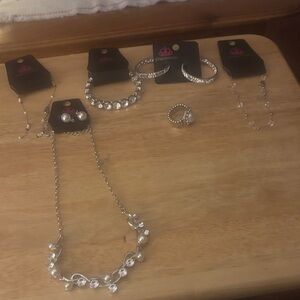 NWT-Elegant Silver Jewelry Set